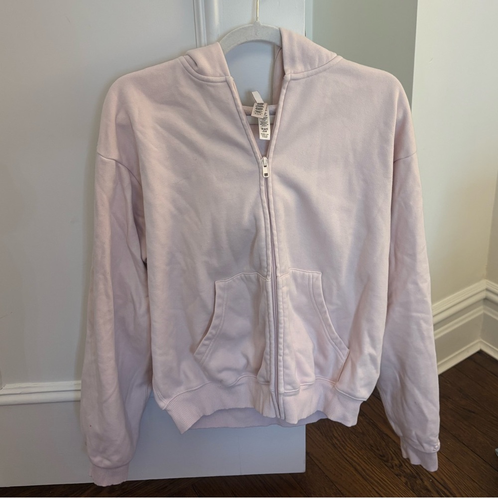 SKIMS Barely Pink Cotton Fleece Hoodie